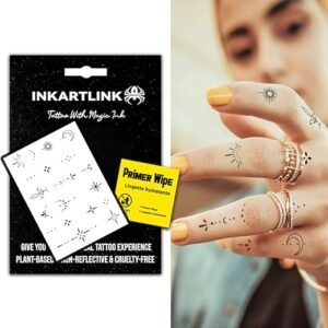 15 days tattoo, henna finger tattoo, exquisite packaging, unique design, temporary tattoo sticker, waterproof, cruelty-free, non-reflective(Finger Tattoo Series 2)