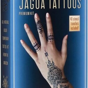 Organic Jagua Black Temporary Tattoo and Body Painting Premium Kit