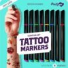 Temporary Tattoos Markers - Henna Body Tattoo Kit for Girls & Adults - Skin Pens for Teen Girl Gifts Trendy Stuff - 12 + Year Old - Cool Birthday Gift Ideas Teens 12 13 14 15 16...